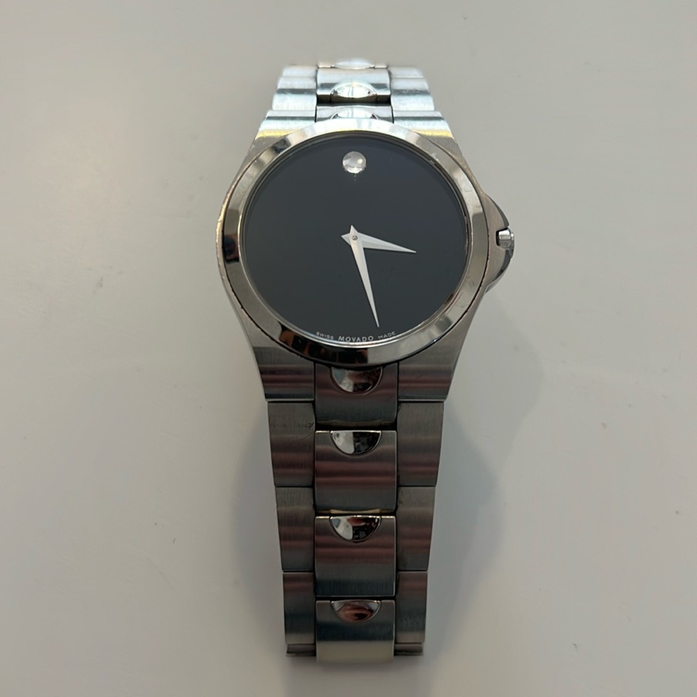 MOVADO Men's Luno Sport Sapphire Crystal Museum Dial Watch 84 E7 1850 .